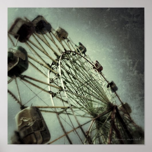 Carnival Ride 4 Square Poster Print (Voorkant)