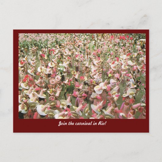 Carnival Rio de Janeiro, Brazilië Briefkaart (Voorkant)