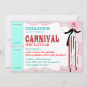 Carnival Roze 2 Kaart (Achterkant)