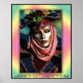 carnival roze lippen poster (Voorkant)