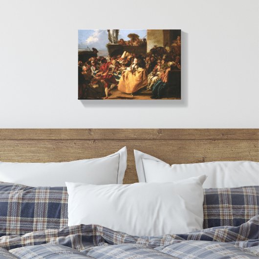 Carnival Scene – Giovanni Domenico Tiepolo Canvas Afdruk (Insitu (Slaapkamer))
