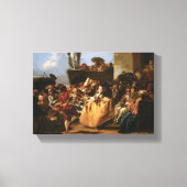 Carnival Scene – Giovanni Domenico Tiepolo Canvas Afdruk (Voorkant)