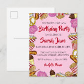 Carnival State Fair Eten Verjaardagsfeestje Uitnodiging Briefkaart (Voorkant / Achterkant)