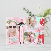 Carnival Stilt Walker Cotton Snoep Hartelijk dank Bedankkaart (Staand voorkant)