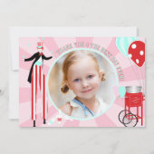 Carnival Stilt Walker Cotton Snoep Hartelijk dank Bedankkaart (Voorkant)