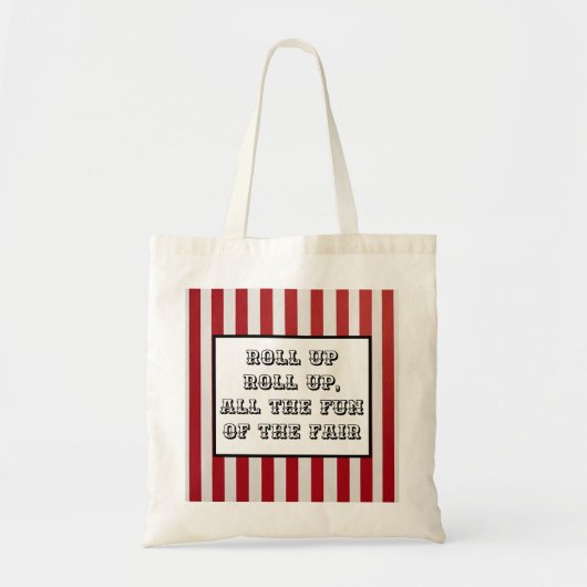 Carnival Stripe Canvas tas – Fun Fair-Inspired (Voorkant)