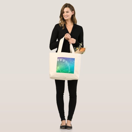 Carnival Summer-ontwerp Grote Tote Bag (Voorkant (model))