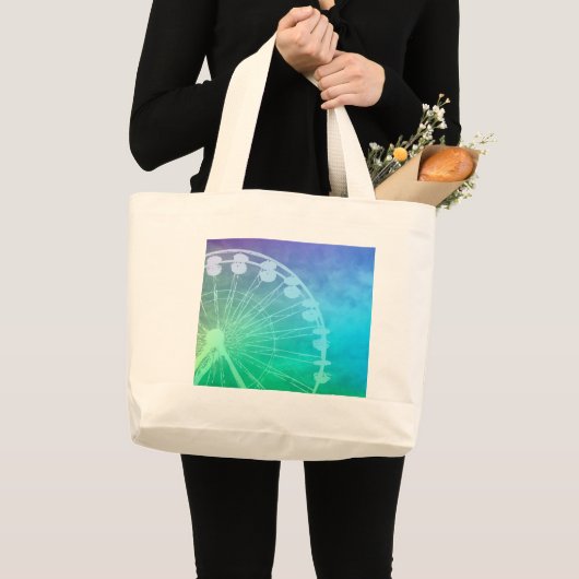 Carnival Summer-ontwerp Grote Tote Bag (Voorkant (product))