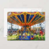 Carnival - Super Swing Ride Briefkaart (Voorkant / Achterkant)