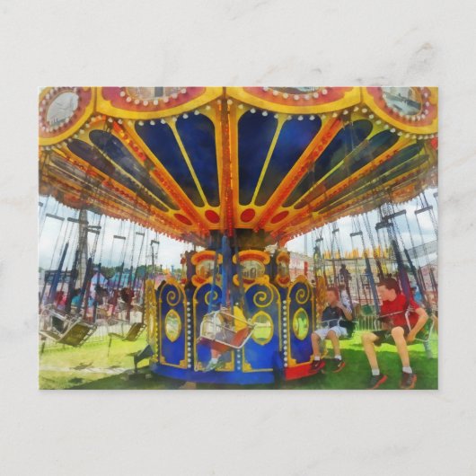 Carnival - Super Swing Ride Briefkaart (Voorkant)