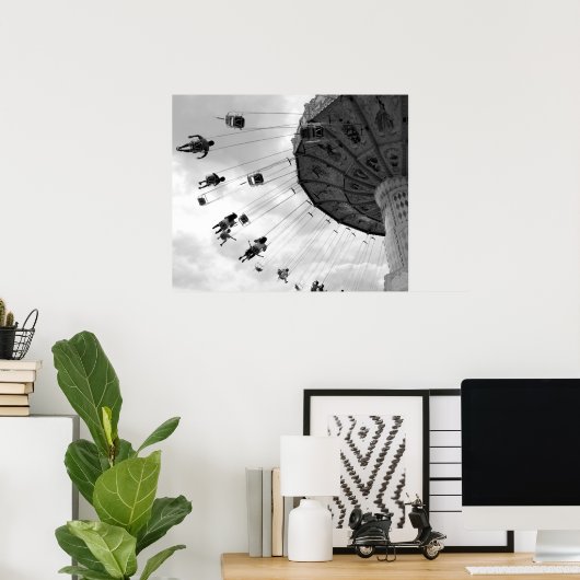 Carnival Swings Poster (Thuiskantoor)