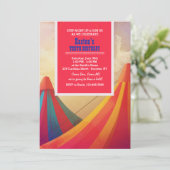 Carnival Tents Invitation Kaart (Staand voorkant)
