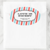 Carnival Thed Wedding Ovale Sticker (Tas)