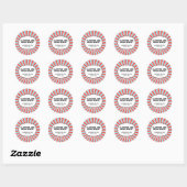 Carnival Thed Wedding Ronde Sticker (Vel)