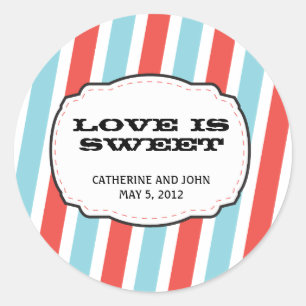 Carnival Thed Wedding Ronde Sticker