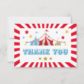Carnival Theme Party Flat Hartelijk dank Bedankkaart (Voorkant)