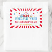 Carnival Theme Party Rechthoekige Sticker (Tas)