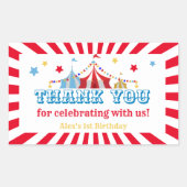 Carnival Theme Party Rechthoekige Sticker (Voorkant)