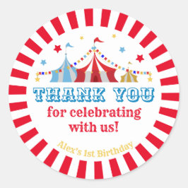 Carnival Theme Party Ronde Sticker