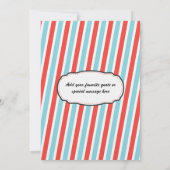 Carnival Thmed Wedding Save the Date (Achterkant)