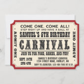Carnival Ticket Geef één dag feest toe, elke leeft Kaart (Voorkant)