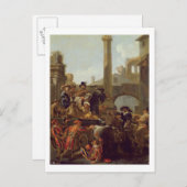 Carnival Time in Rome, 1653 (olie op canvas) Briefkaart (Voorkant / Achterkant)