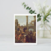 Carnival Time in Rome, 1653 (olie op canvas) Briefkaart (Staand voorkant)