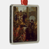 Carnival Time in Rome, 1653 (olie op canvas) Metalen Ornament (Rechts)