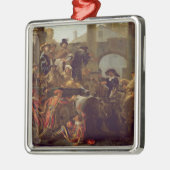 Carnival Time in Rome, 1653 (olie op canvas) Metalen Ornament (Links)