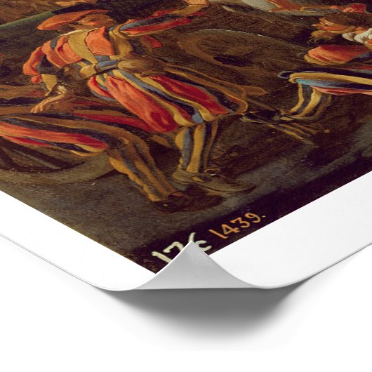 Carnival Time in Rome, 1653 (olie op canvas) Poster (Hoek)