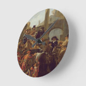 Carnival Time in Rome, 1653 (olie op canvas) Ronde Klok (Hoek)
