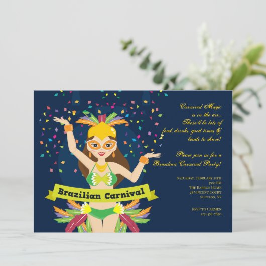 Carnival Time Invision Kaart (Staand voorkant)