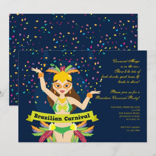 Carnival Time Invision Kaart (Voorkant / Achterkant)