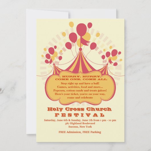 Carnival Time Invision Kaart (Voorkant)