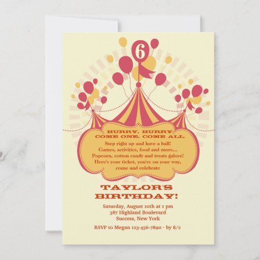 Carnival Time Invision Kaart (Voorkant)