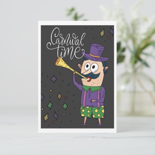 Carnival Time Kaart (Staand voorkant)