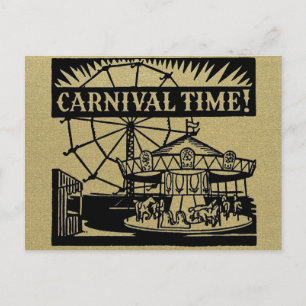 Carnival Time Plain Briefkaart