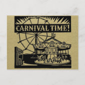 Carnival Time Plain Briefkaart (Voorkant)