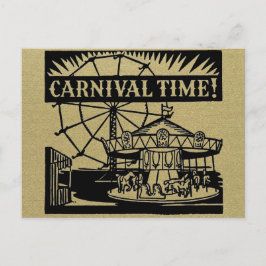 Carnival Time Plain Briefkaart