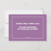 Carnival-toegangskaartje op maat voor bruiloft kaart (Achterkant)