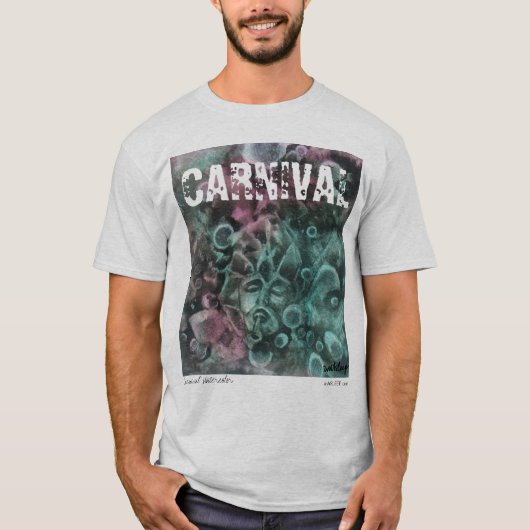 'Carnival'-Waterverf t-shirt van unASLEEP (Voorkant)