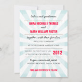 Carnival Wedding Invitation Kaart (Voorkant)