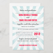 Carnival Wedding Invitation Kaart (Voorkant / Achterkant)
