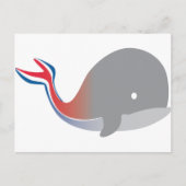 Carnival Whale Tail Cartoon Cruise Briefkaart (Voorkant)