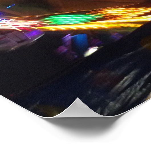 Carnival wiel van de lichten poster (Hoek)