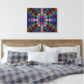 Carnivale Abstract Canvas Afdruk (Insitu (Slaapkamer))