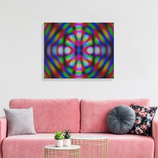 Carnivale Abstract Canvas Afdruk (Insitu (Woonkamer))