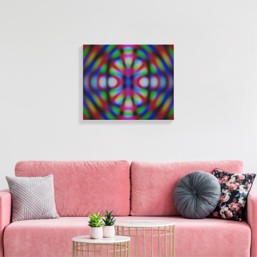 Carnivale Abstract Canvas Afdruk (Insitu (Woonkamer))