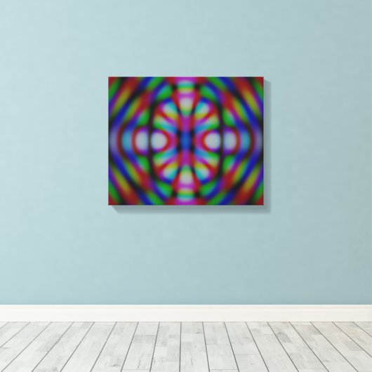 Carnivale Abstract Canvas Afdruk (Insitu (Houten vloer))