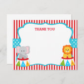 Carnivale Circus Bedankkaart Kaarten Notitiekaartje (Voorkant / Achterkant)